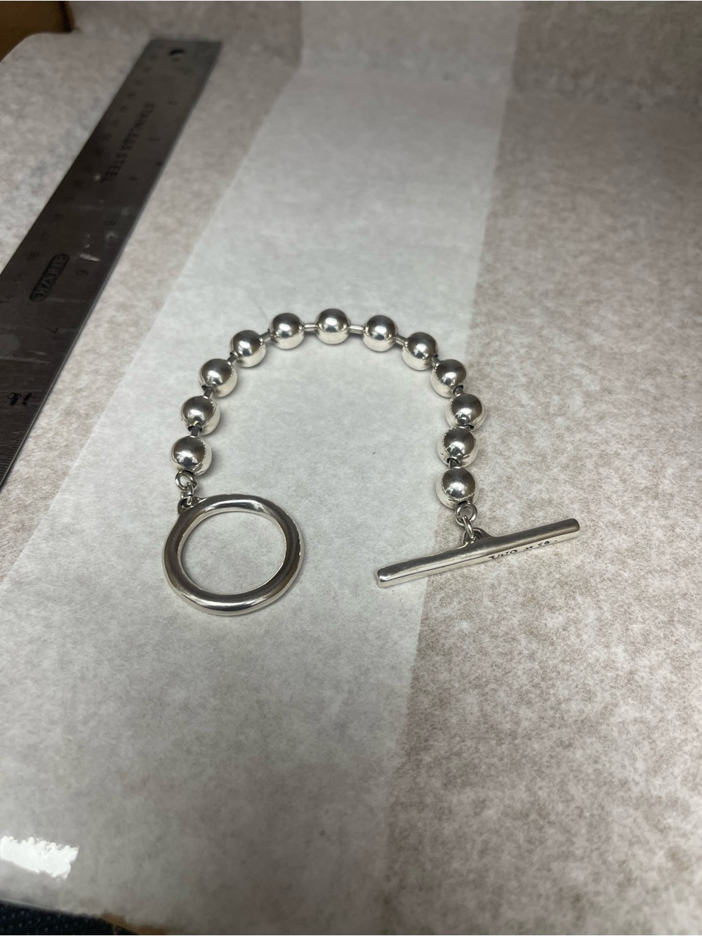 Authentic UNOde50 "On/Off" Beaded Toggle Bracelet